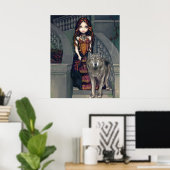 Poster Wolf Countess ART IMPRIMER loups gothique vampire (Bureau à domicile)