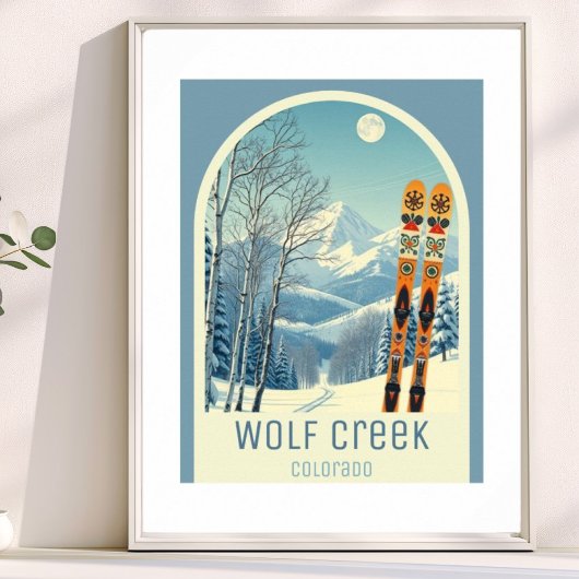 Poster Wolf Creek Colorado ski resort 