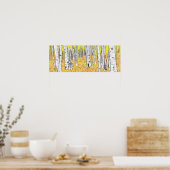 Poster Wolf dans Bois d'automne (Cuisine)