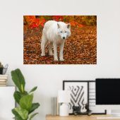 Poster Wolf de l'esprit d'automne (Bureau à domicile)