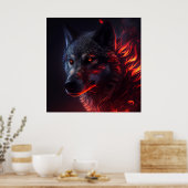 Poster Wolf Fire (Cuisine)