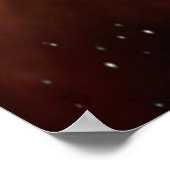 POSTER WOLF HOWLING IN SPACE MOON GALAXY (Coin)