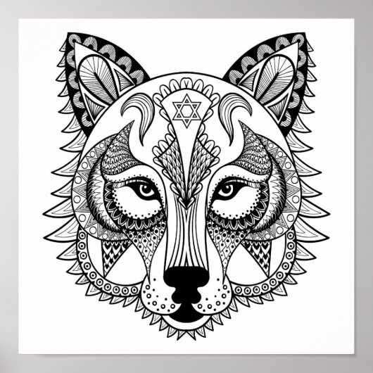 Poster Wolf inspiré (Devant)