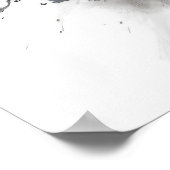 Poster Wolf Portrait Animal Peinture Faune En Plein Air (Coin)