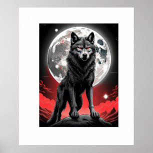 poster,wolf,poster wolf,posters,muur deco poster