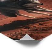 Poster Wolf sur l'espace de la planète Alien (Coin)
