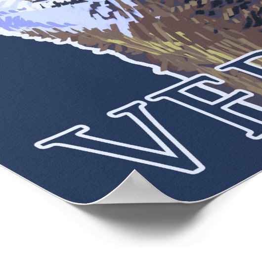 Poster Wolf VermontHowling (Coin)