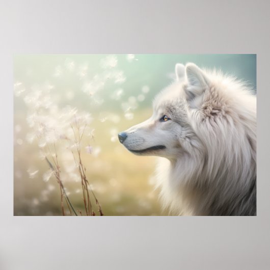 Poster Wolf Wild Animal Tranquille Pacifique (Devant)