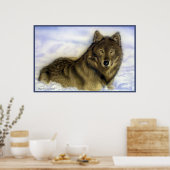 Poster Wolf Winterter (Cuisine)