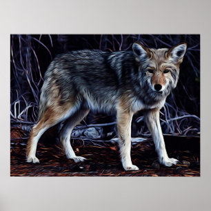 Poster Wolf Wolves Beautiful Watercolor