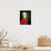 Poster Wolfgang Amadeus Mozart (Cuisine)