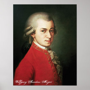 Poster Wolfgang Amadeus Mozart