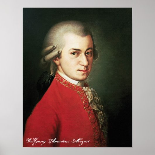 Poster Wolfgang Amadeus Mozart (Devant)