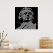 Poster Wolfgang Amadeus Mozart (Cuisine)
