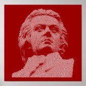 Poster Wolfgang Amadeus Mozart (Devant)