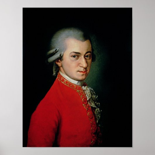 Poster Wolfgang Amadeus Mozart, 1818 (Devant)