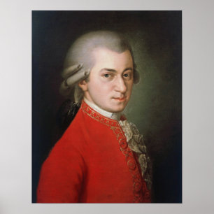 Poster Wolfgang Amadeus Mozart 1819 - Barbara Krafft