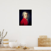 Poster Wolfgang Amadeus Mozart 1819 - Barbara Krafft (Cuisine)