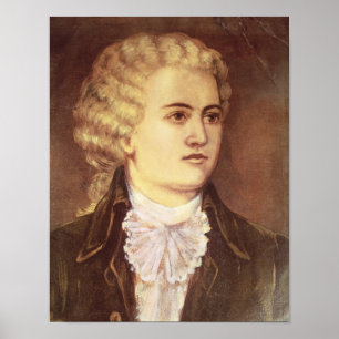 Poster Wolfgang Amadeus Mozart pendant son séjour