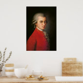 Poster Wolfgang Amadeus Mozart Portrait (Cuisine)
