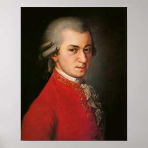 Poster Wolfgang Amadeus Mozart Portrait
