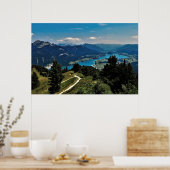 Poster Wolfgangsee et montagnes (Cuisine)