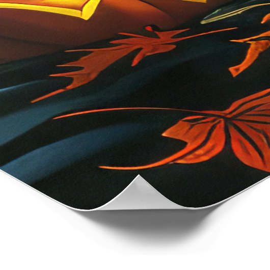 Poster Wolfhound Halloween Éffrayant (Coin)