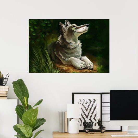 Poster Wolfie Rest (Bureau à domicile)