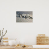 Poster Wolfs, la nuit d'hiver, vers 1910 (Cuisine)