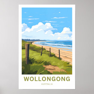 Poster Wollongong Australia Travel Print