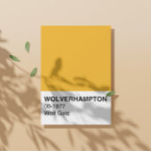 Poster Wolverhampton Wolf Gold - Pleine Largeur