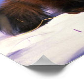 Poster Wolverine sur neige (Coin)