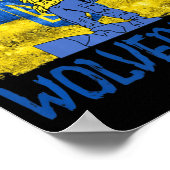 Poster Wolverines Soutenez l'UkraineUkraine Wolverines Am (Coin)