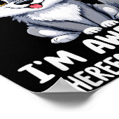 Poster Wolves Are Awesome Funny Wolf Gif Zookeeper  (Coin)