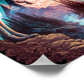 Poster Wolves Mountain Visionary Imaginaire Art (Coin)