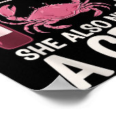 Poster Woman Cannot Survive Wine Alone She Needs Crab (Coin)