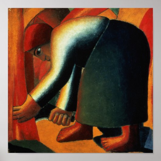 Poster Woman Cutting, vers 1900 (Devant)