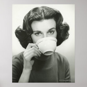 Poster Woman drinking