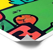 Poster Woman Golfer- Golf Art Imprimer (Coin)