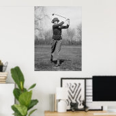 Poster Woman Golfing : années 1920 (Bureau à domicile)