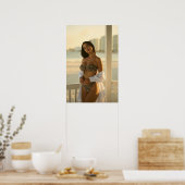 Poster Woman In A Leopard Print Bikini (Cuisine)