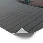 Poster Woman In Black Bikini On Boardwalk (Coin)