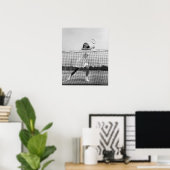 Poster Woman playing tennis (Bureau à domicile)