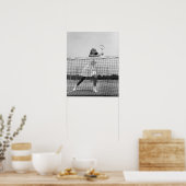 Poster Woman playing tennis (Cuisine)