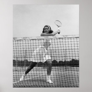 Poster Woman playing tennis