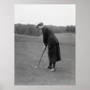 Poster Woman Putting, 1920s