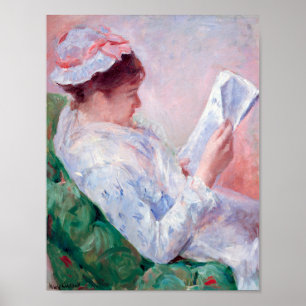 Poster Woman Reading, Mary Cassatt