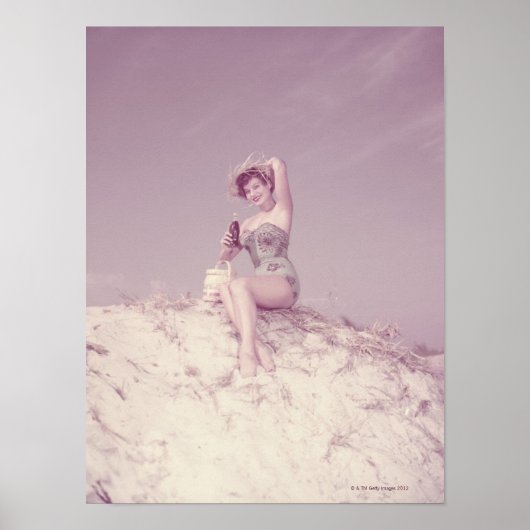 Poster Woman Relaxing (Devant)