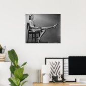 Poster Woman Sitting on Chaise (Bureau à domicile)