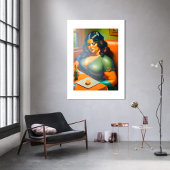 Poster Woman waiting B